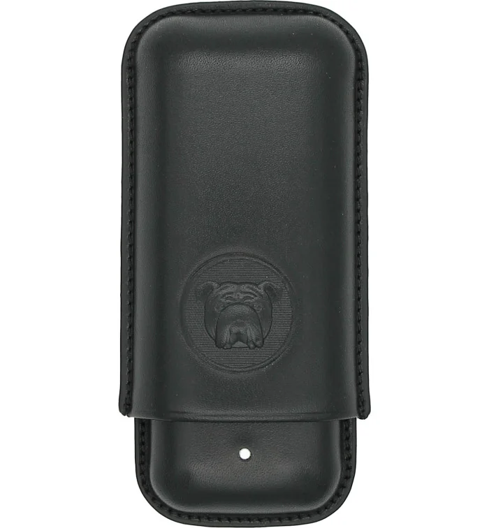 Czarne etui na 2 cygara Bulldog by Dunhill Robusto