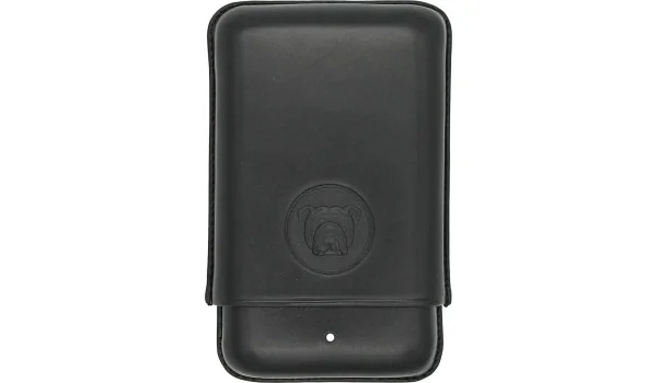 Czarne etui na 3 cygara Bulldog by Dunhill Robusto