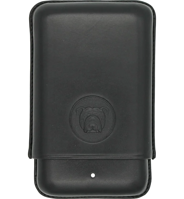 Czarne etui na 3 cygara Bulldog by Dunhill Robusto
