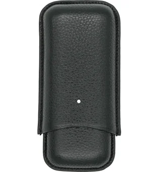 Czarne etui na 2 cygara White Spot by Dunhill Robusto