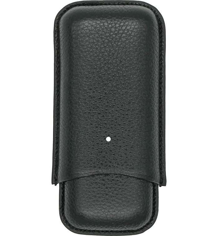 Czarne etui na 2 cygara White Spot by Dunhill Robusto