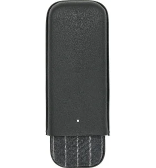 Czarne etui na cygara w szare paski Dunhill Highland