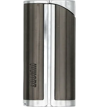 Zapalniczka adorini Single Jet Curve stalowa z dziurkaczem do cygar