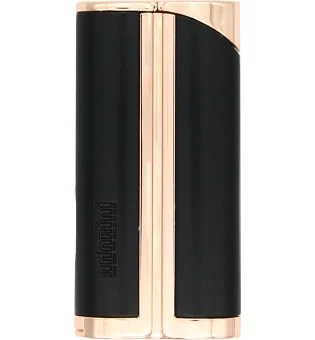 Zapalniczka adorini Single Jet Curve czarno-różowozłota z dziurkaczem do cygar