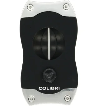 Colibri V-Cut Obcinacz do Cygar  Czarny/ Chrom