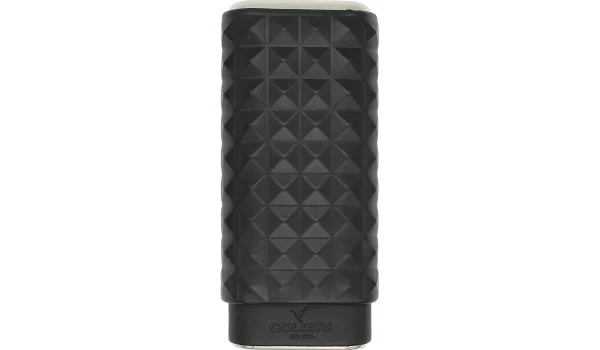 Etui na cygara Colibri Quasar w kolorze czarnym i chromowanym