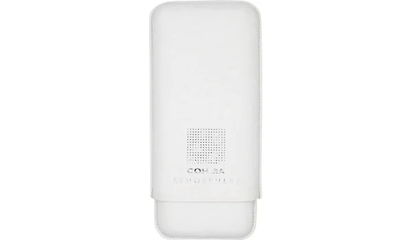 Biało-srebrne skórzane etui na cygara Cohiba Atmosphere