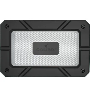 Czarno-srebrna popielniczka do cygar Colibri Rally