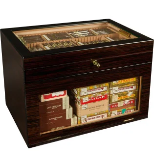 Brązowy humidor adorini Portico Deluxe