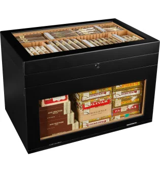 Czarny humidor adorini Portico Deluxe