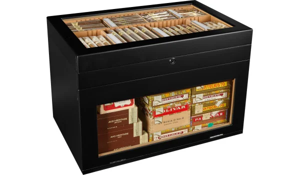 Czarny humidor adorini Portico Deluxe zdjęcie 13