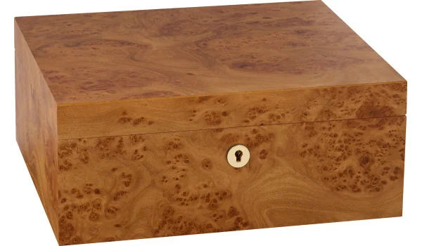 Humidor Adorini Catania Elm Burl Medium Deluxe