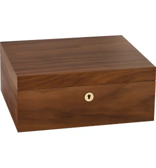 Średniej wielkości orzechowy humidor Adorini Ancona Deluxe