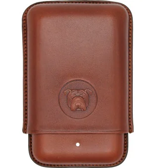 Brązowe etui na cygara Bulldog by Dunhill 3