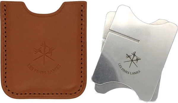 Ławka na cygara Les Fines Lames z jasnobrązowym skórzanym etui