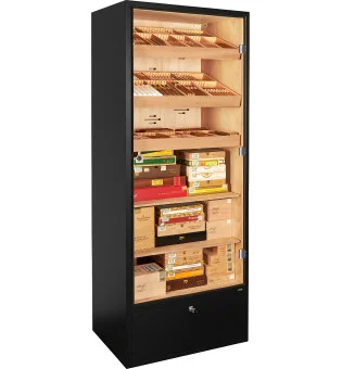Czarny humidor szafkowy Adorini Primo