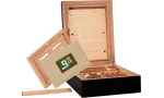 Mały czarny humidor BigSmoke z pakietem Boveda 72%
