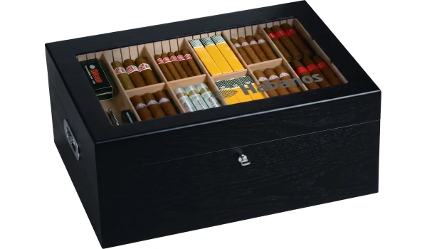 Habanos Gastronomy Humidor Silk Black zdjęcie 6