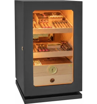 Czarny humidor adorini Lumina Grande Deluxe