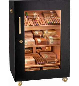 Czarna szafa humidorowa adorini Caddy