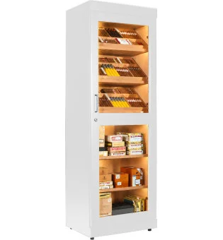 adorini Roma Humidor Kabinet Biały z Elektronicznym Nawilżaczem