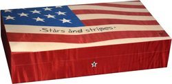 Elie Bleu Stars & Stripes Flag 110-Cigar Humidor 